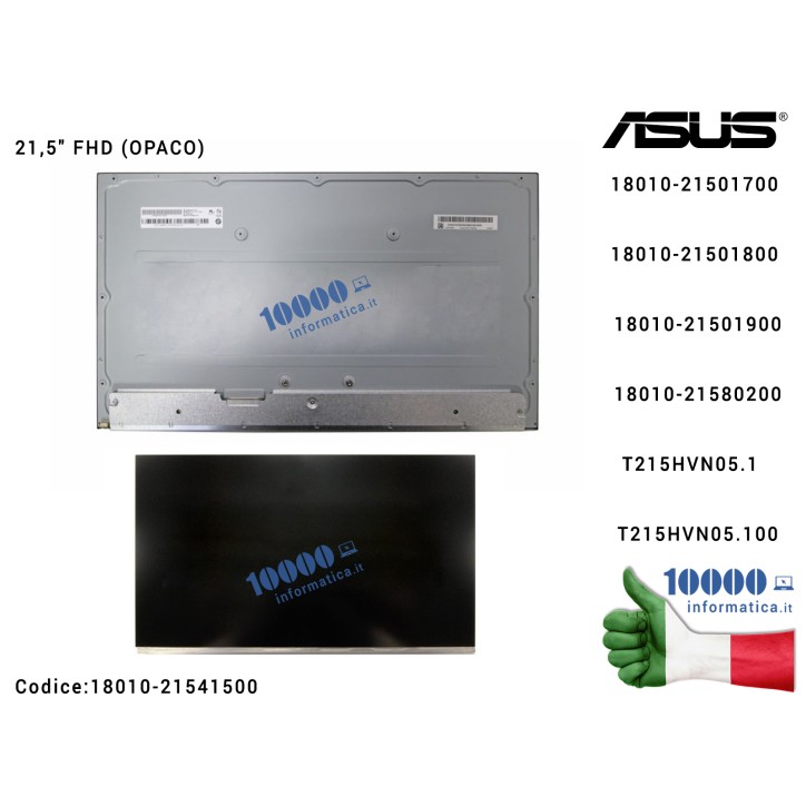 Display LCD TFT 21,5" FHD ASUS All In One V222UAK V222U V222G [Full-HD] (OPACO) 18010-21501700 18010-21501800 18010-21501900 180