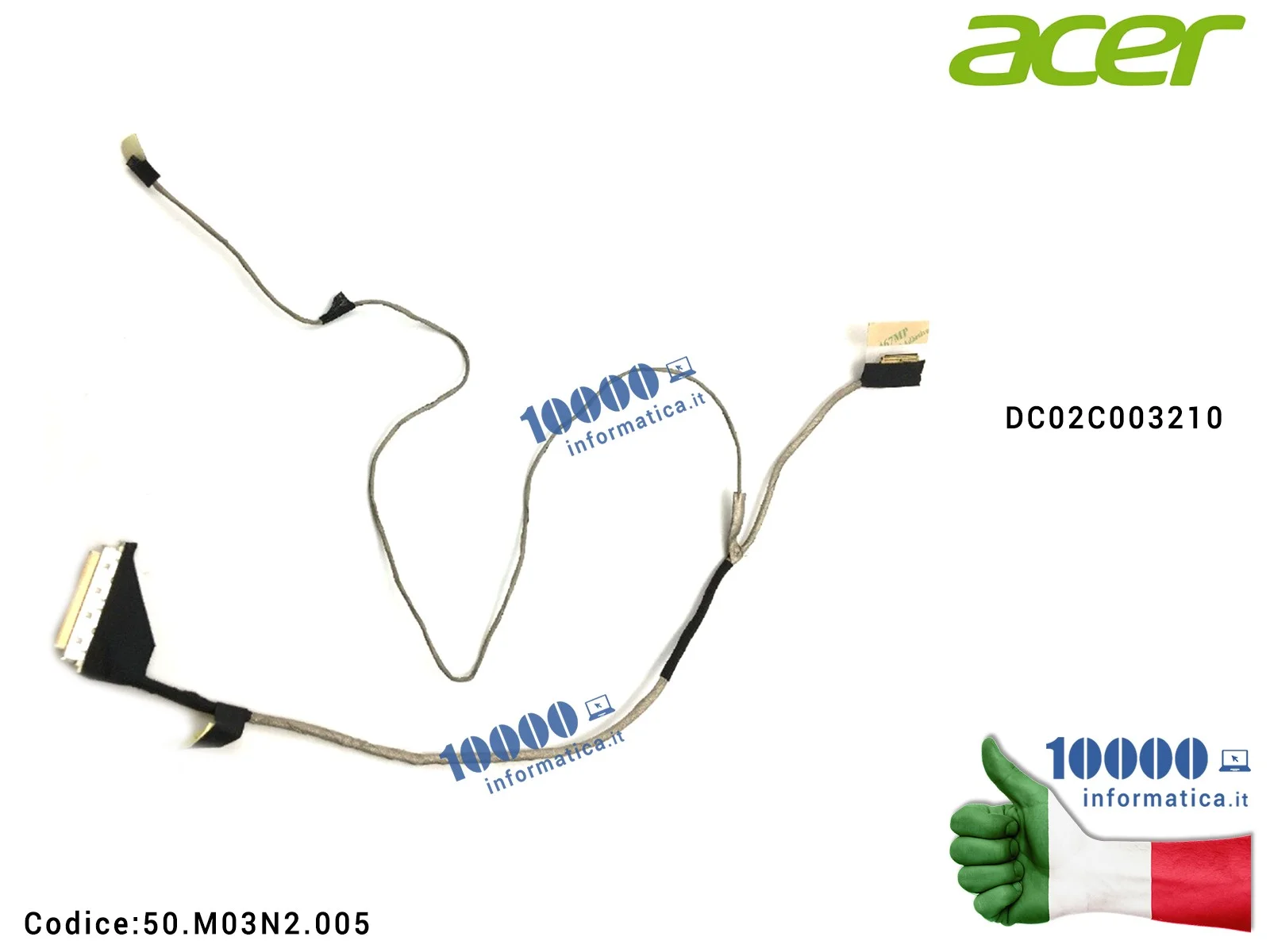 50.M03N2.005 Cavo Flat LCD ACER Aspire V3-551G DC02C003210 V3-571 V3-551 Gateway NV52L NV56R Packard Bell EasyNote TV11CM TV4... 50.M03N2.005 Cavo Flat LCD ACER Aspire V3-551G DC02C003210 V3-571 V3-551 Gateway NV52L NV56R Packard Bell EasyNote TV11CM TV4...