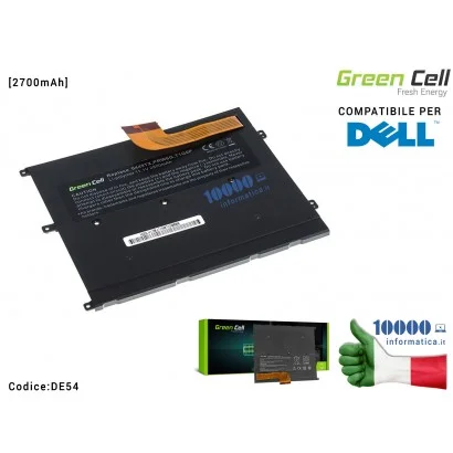 DE54 Batteria 0449TX Green Cell Compatibile per DELL Vostro V13 V13Z V130 V131 V1300 [2700mAh] 0NTG4J 0NWT6 PRW6G NTG4J T1G6P