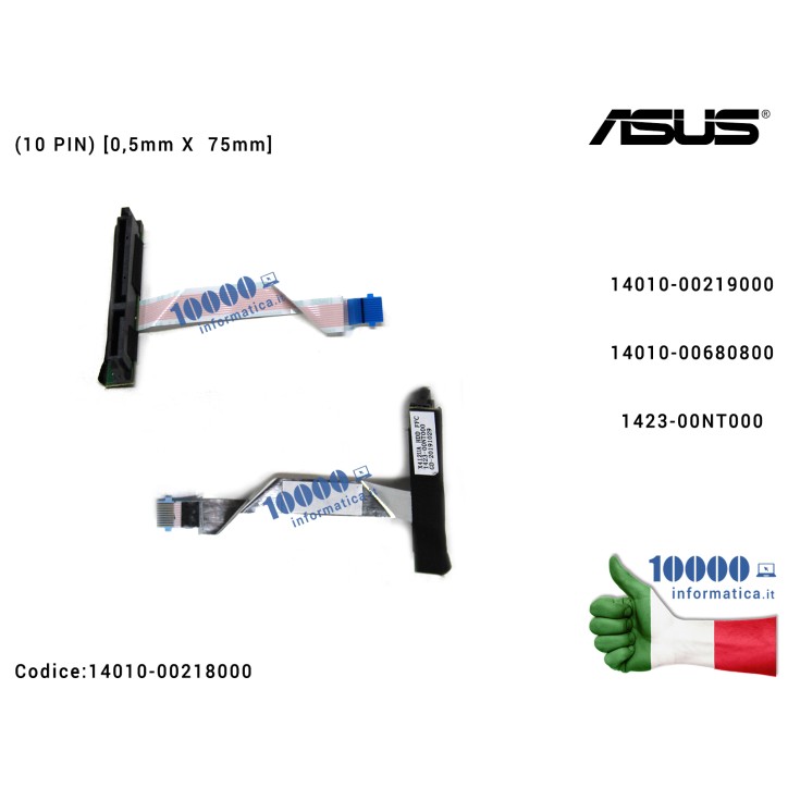 Cavo Collegamento Hard Disk Connettore HDD SATA FFC ASUS VivoBook 14 F412D F412F F412U S412F S412U X412F X412U X412UA X412FJ (10