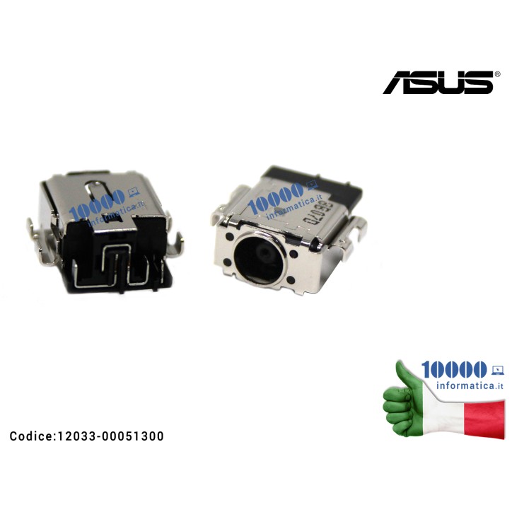 Connettore di Alimentazione DC Power Jack ASUS X571 X571D X571G ASUSTEK RX571GT VivoBook 15 X570UD TUF Gaming FX570UD 12033-0005