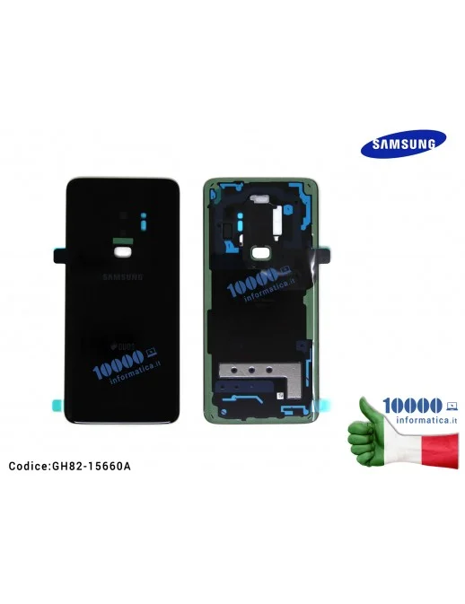 GH82-15660A Cover Posteriore Batteria SAMSUNG Galaxy S9+ Plus SM-965F [NERO]