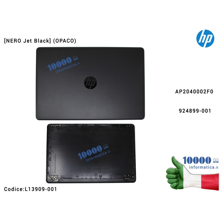 Cover LCD [Jet Black] HP Pavilion 15-BS 15-BW 250 G6 255 G6 TPN-C129 TPN-C130 (NERO) AP2040002F0 924899-001 L13909-001