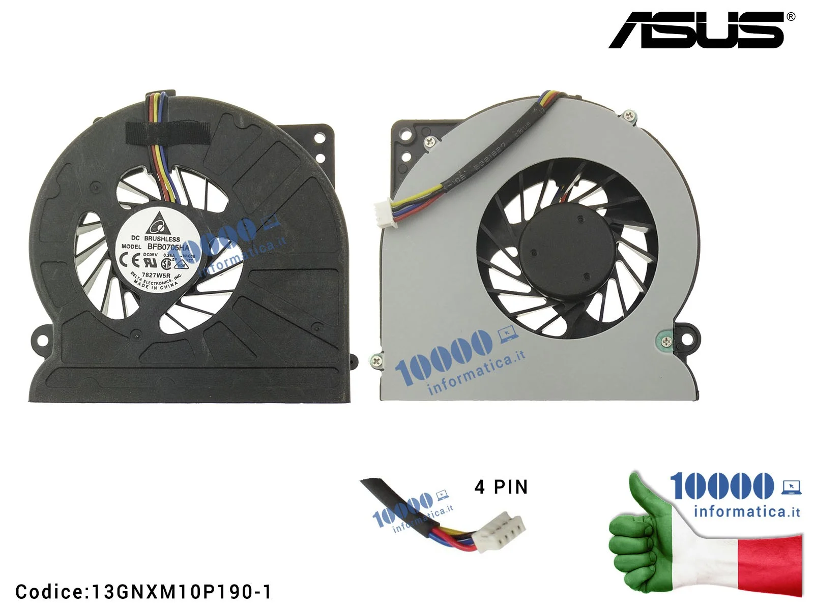 13GNXM10P190-1 Ventola di Raffreddamento Fan CPU ASUS K62 K52 P52 N61 N61V N61W N61J N61JV N61JQ N61VG K72D K72DR A52J 13GNXM10P190-1 Ventola di Raffreddamento Fan CPU ASUS K62 K52 P52 N61 N61V N61W N61J N61JV N61JQ N61VG K72D K72DR A52J