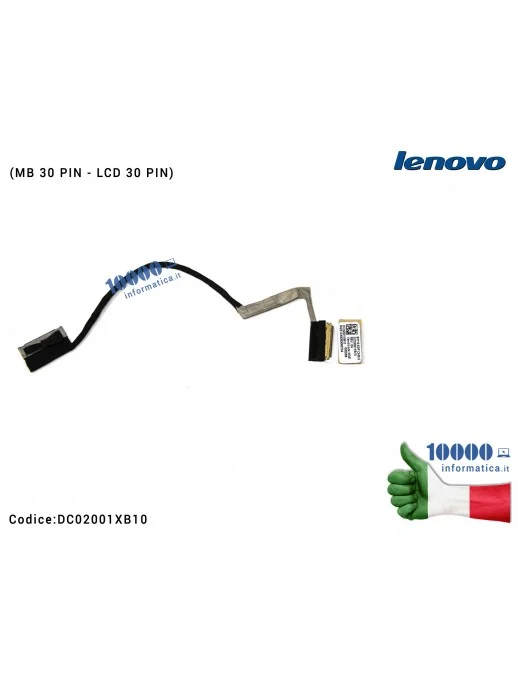 DC02001XB10 Cavo Flat LCD LENOVO IdeaPad Y700-17ISK Y700 (Motherboard 30 PIN - LCD 30 PIN) DC02001XB10