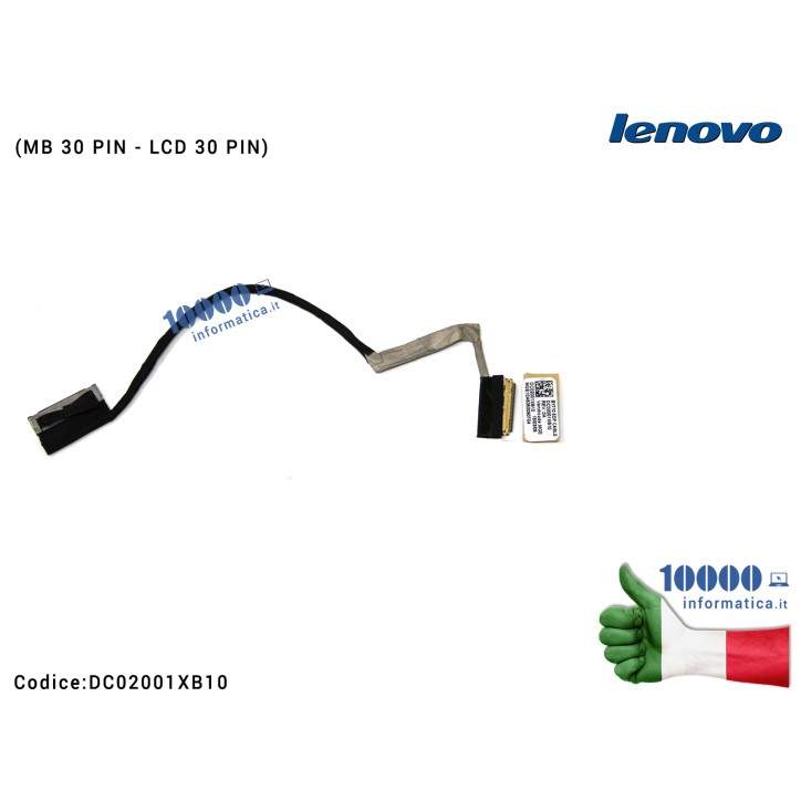 Cavo Flat LCD LENOVO IdeaPad Y700-17ISK Y700 (Motherboard 30 PIN - LCD 30 PIN) DC02001XB10