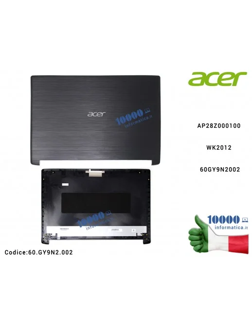 60.GY9N2.002 Cover LCD ACER Aspire A315-33 A315-41 A315-41G A315-53 A315-53G [NERO] AP28Z000100 WK2012 60GY9N2002