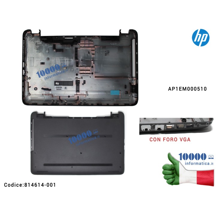 Bottom Case Scocca Inferiore HP Pavilion 250 G4 255 G4 256 G4 15-AC 15-AF AP1EM000510