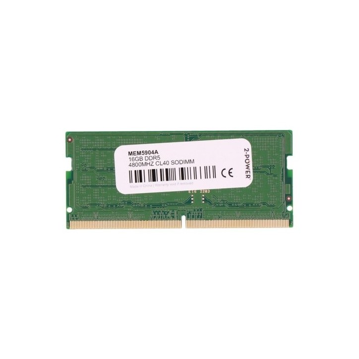 2P-KCP548SS6K2-16 16GB DDR5 4800MHz CL40 SoDIMM