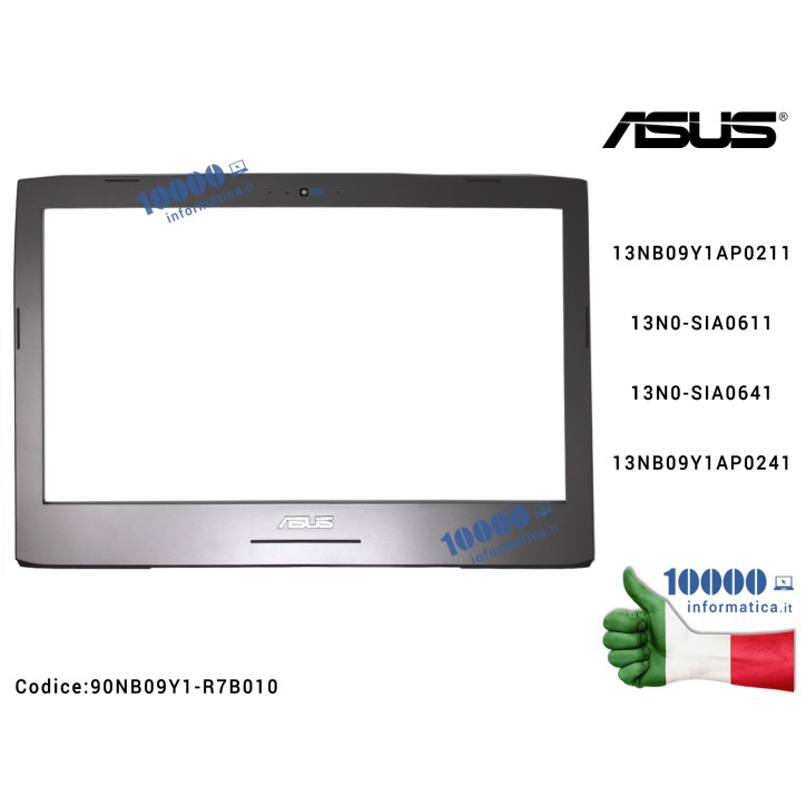Cornice Display Bezel LCD ASUS ROG G752 G752V G752VL G752VM G752VS G752VT G752VY 13NB09Y1AP0211 13N0-SIA0611 13N0-SIA064113NB09Y1AP0241 90NB09Y1-R7B010