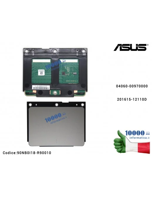 90NB0I18-R90010 Touchpad Trackpad Mouse [GOLD] ASUS VivoBook 15 F505Z F505ZA X505Z X505ZA (ORO) Modulo completo di adesivo Mylar