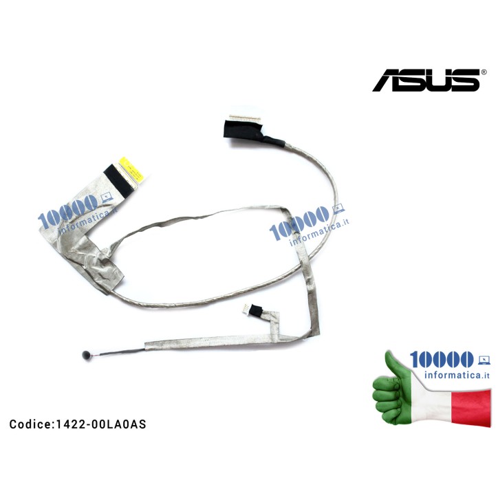 Cavo Flat LCD ASUS N61 N61DA N61JV (connettore webcam GROSSO) 1422-00LA0AS