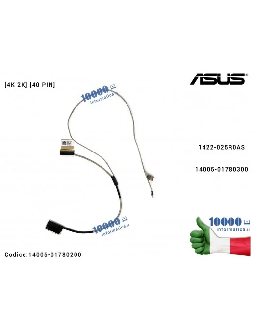 14005-01780200 Cavo Flat LCD ASUS VivoBook Pro [4K] N552 N552V N552VX N552VW (4K2K) (40 PIN) 1422-025R0AS 14005-01780300 1422...