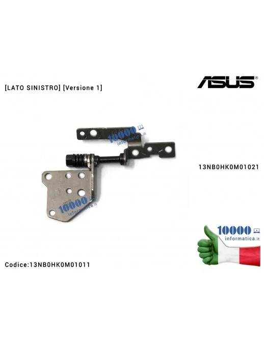 13NB0HK0M01011 Cerniera Hinge [SX] [Versione 1] ASUS E406M E406MA E406S E406SA R420M R420MA [LATO SINISTRO] 13NB0HK0M01021