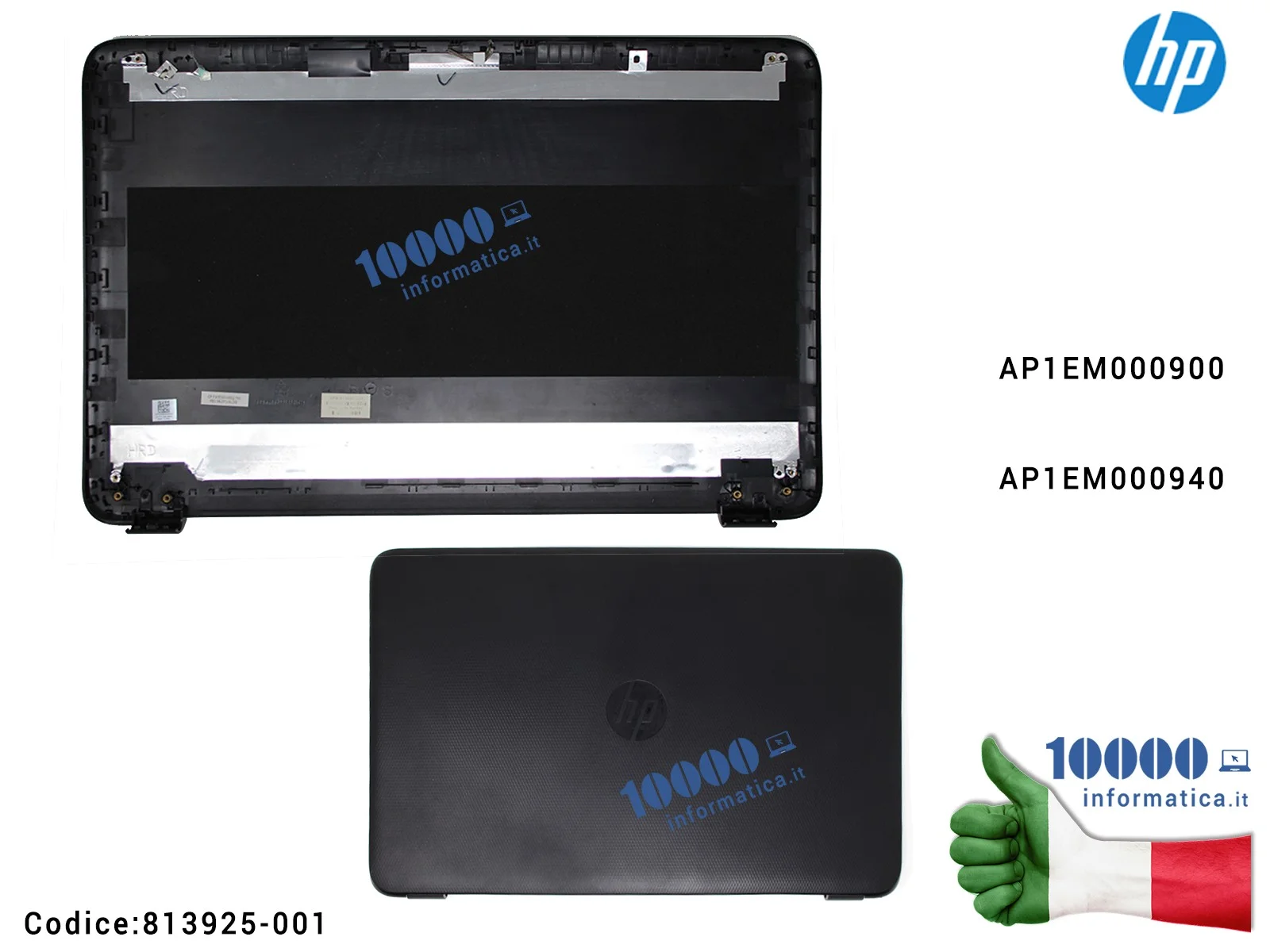 813925-001 Cover LCD HP 15-AF 15-AC 250 255 256 G4 (NERO) AP1EM000900 AP1EM000940 813925-001 Cover LCD HP 15-AF 15-AC 250 255 256 G4 (NERO) AP1EM000900 AP1EM000940