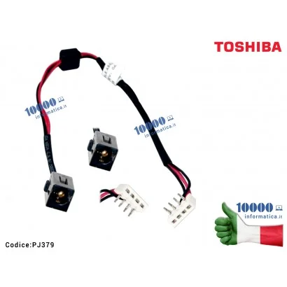 Toshiba Satellite C660-I5010 alimentazione CC presa jack con connettore del cavo 