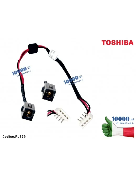 PJ379 Connettore DC Power Jack PJ379 TOSHIBA Satellite Pro C660 A660 A660D L670 L675 L670D