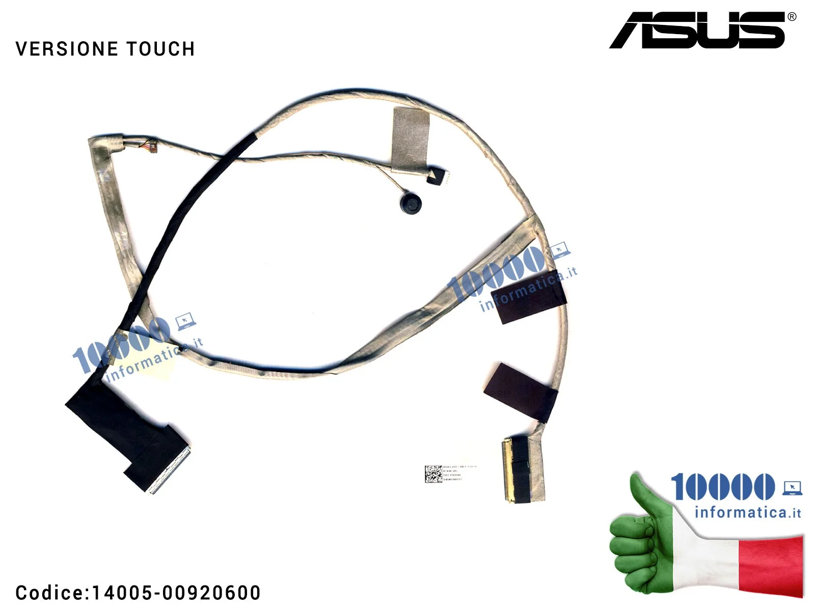 14005-00920600 Cavo Flat LCD ASUS X550E X550CA X550C X550D X550EA K552EA Modello Touch 1422-01KD000