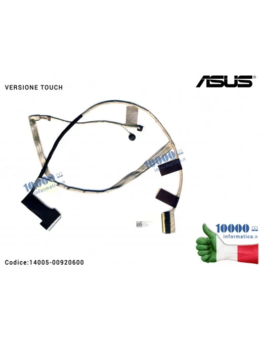 14005-00920600 Cavo Flat LCD ASUS X550E X550CA X550C X550D X550EA K552EA [Modello Touch] (40 PIN) 1422-01KD000 1422-01KB000 1...