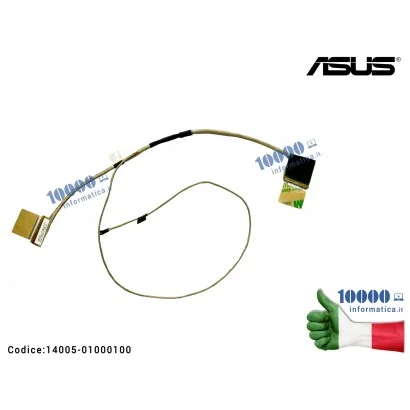 14005-01000100 Cavo Flat LCD ASUS X550D X550DP F550DP K550DP R510DP X550ZA X550ZE F550Z F550ZE (40 Pin) 1422-01G9000