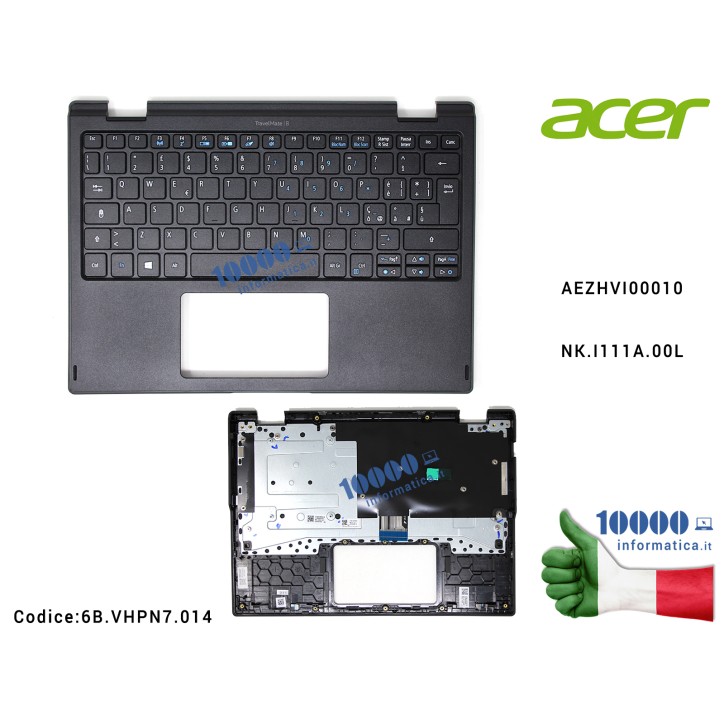 Tastiera Italiana Completa di Top Case Superiore ACER TravelMate TMB118-M B118-M TMB118-G2 TMB118-G2-RN B118-G2 B118-G2-RN AEZHV Tastiera Italiana Completa di Top Case Superiore ACER TravelMate TMB118-M B118-M TMB118-G2 TMB118-G2-RN B118-G2 B118-G2-RN AEZHV
