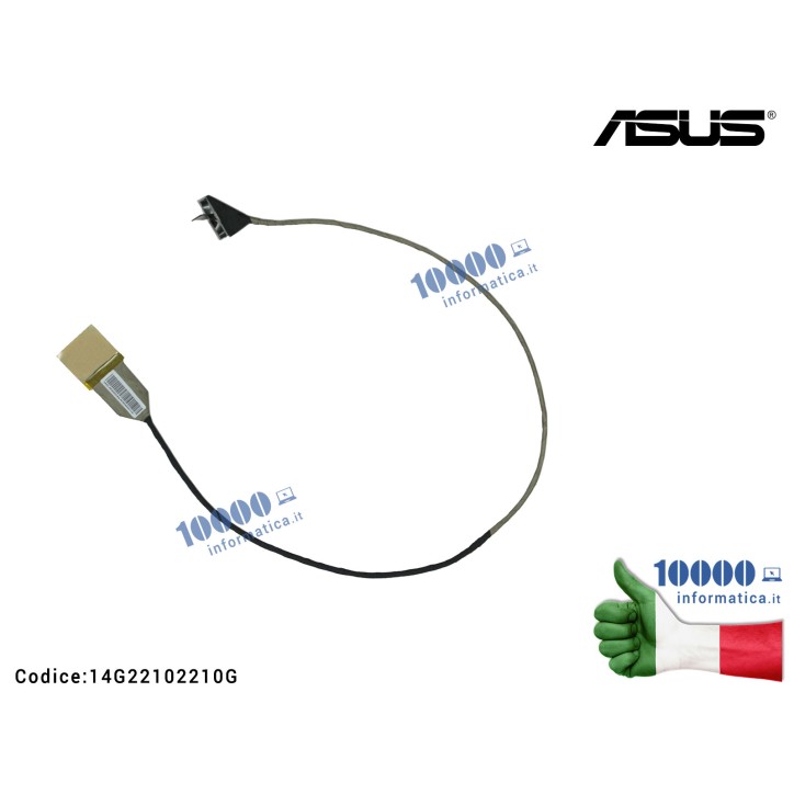 Cavo Flat LCD ASUS 1422-00TA000 [SOLO PER VERSIONE 2D] ROG G73 G73J G73JH G73JW G73SW [2D] 1422-00TA000 1422-00Q00ASA 1422-00PQ0