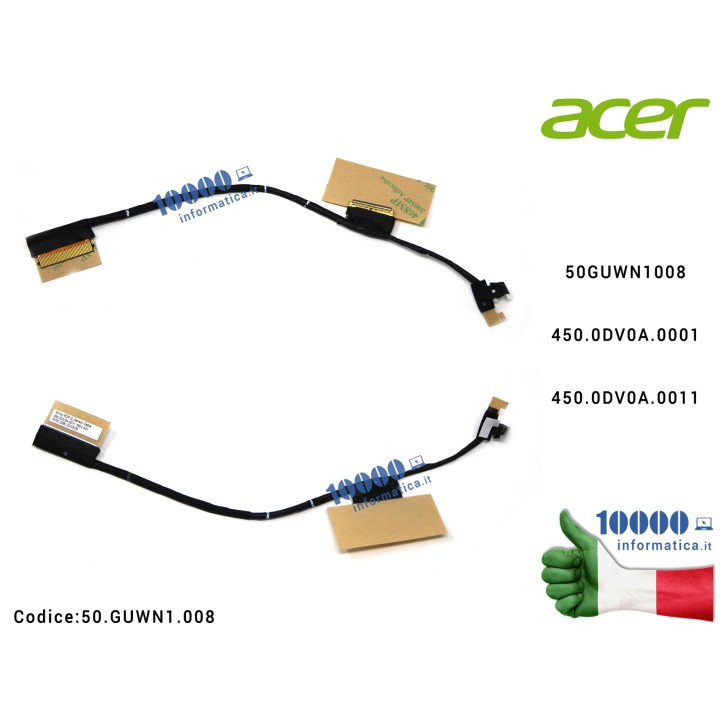 Cavo Flat LCD ACER Spin SP314-51 SP314-52 450.0DV0A.0001 450.0DV0A.0011 50GUWN1008