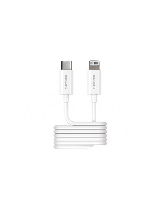 2PUC1M03W 2-Power 1M USB-C to Lightning USB Cavo Various USB Applications