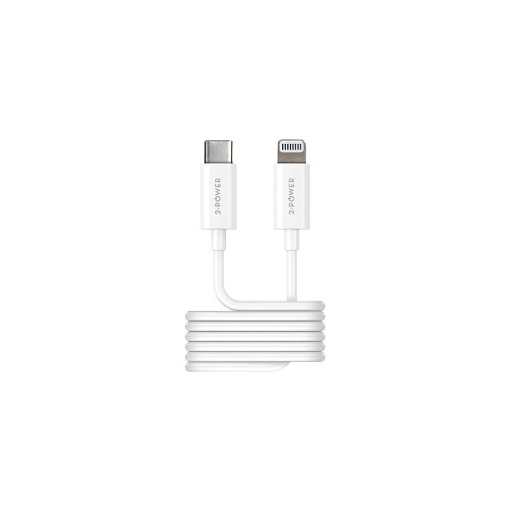 2PUC1M03W 2-Power 1M USB-C to Lightning USB Cavo Various USB Applications