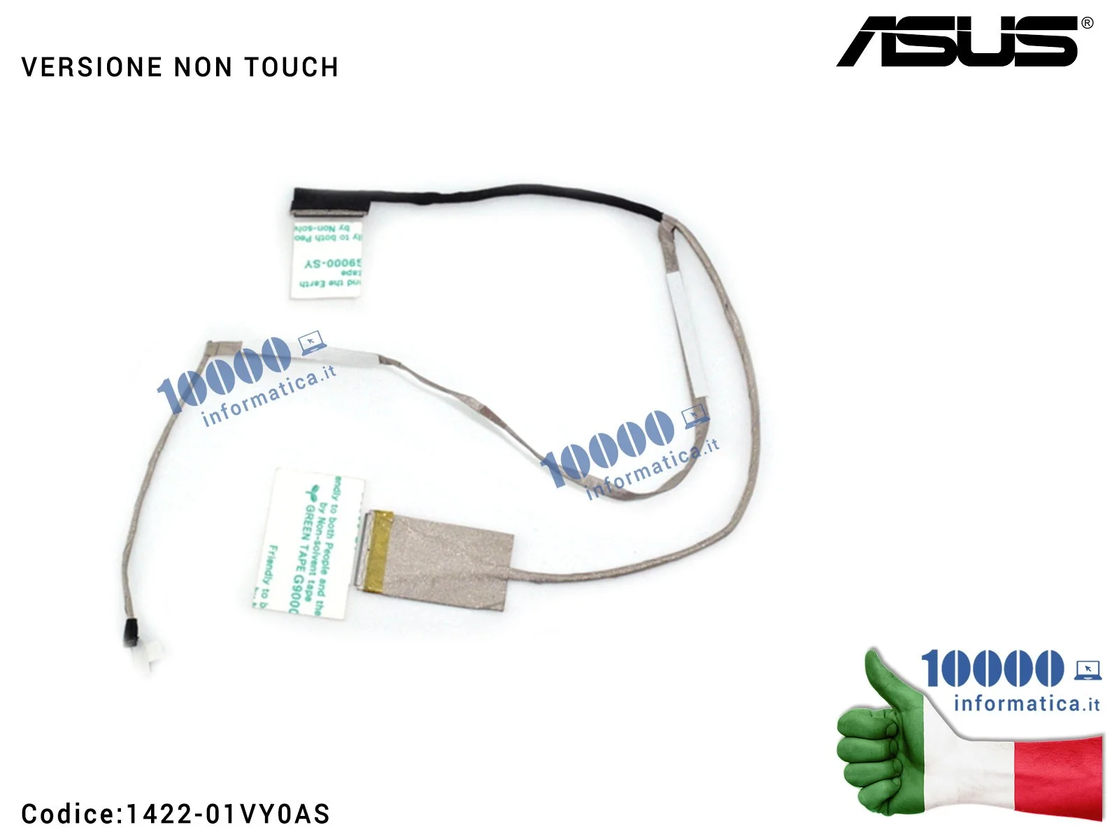14005-01280200 Cavo Flat LCD ASUS [40 PIN] [NON TOUCH] A553 X553 A553M F553M K553M X553M F553MA K553MA X553MA X553S [VERSIONE...