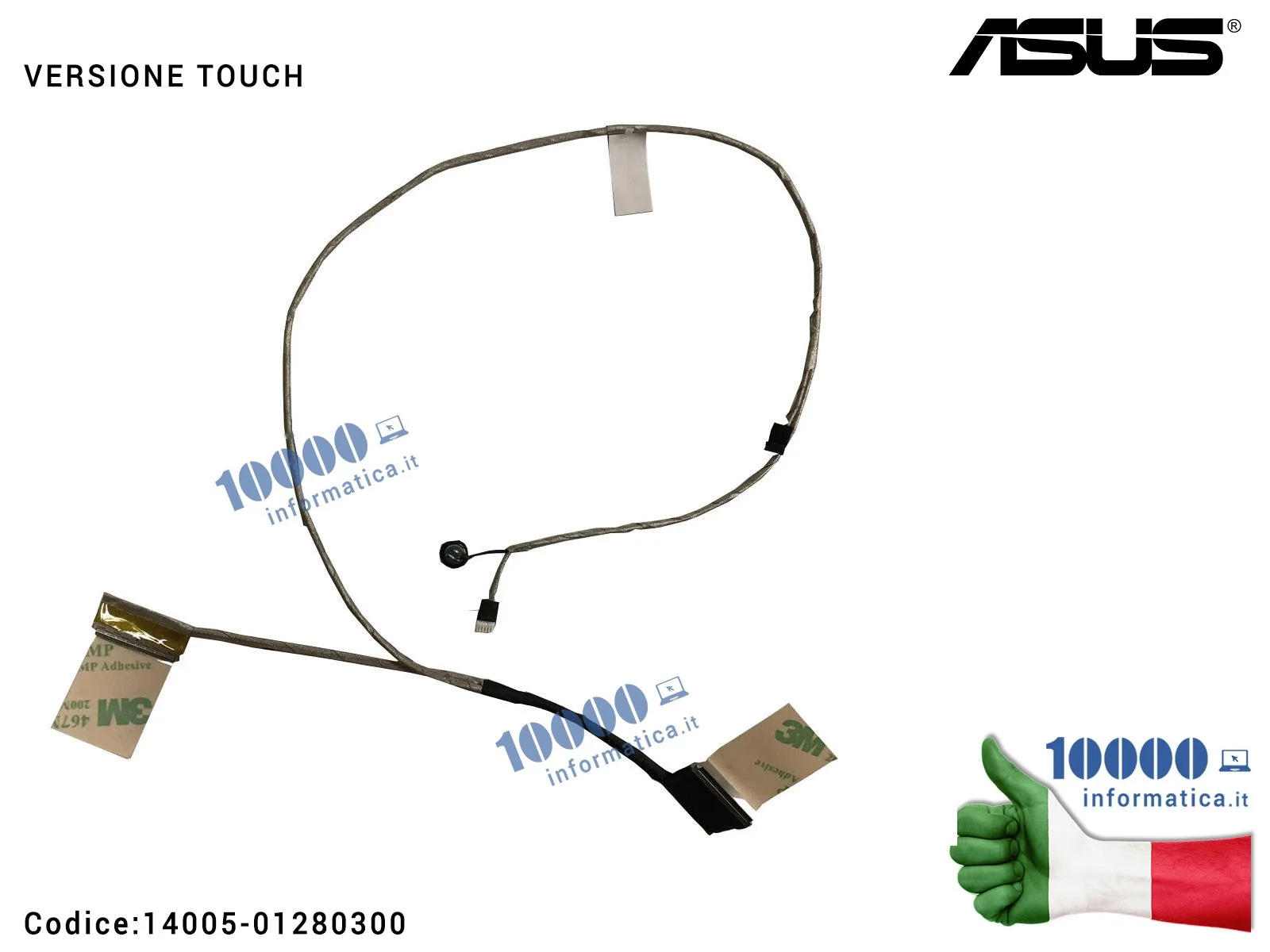 14005-01280300 Cavo Flat LCD ASUS [40 PIN] [TOUCH] A553 X553 A553M F553M K553M X553M F553MA K553MA X553MA X553S (con microfon...