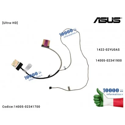 14005-02341700 Cavo Flat LCD ASUS [40 PIN] [NO TOUCH] [SOLO PER MODELLI 4K UHD] VivoBook Pro 15 N580G N580GD X580GD X580G M58...