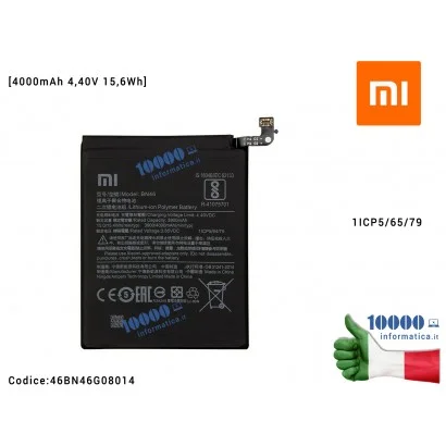 46BN46G08014 Batteria BN46 XIAOMI Redmi Note 8 Note 8T Redmi 7 [4000mAh 4,40V 15,6Wh] 1ICP5/65/79