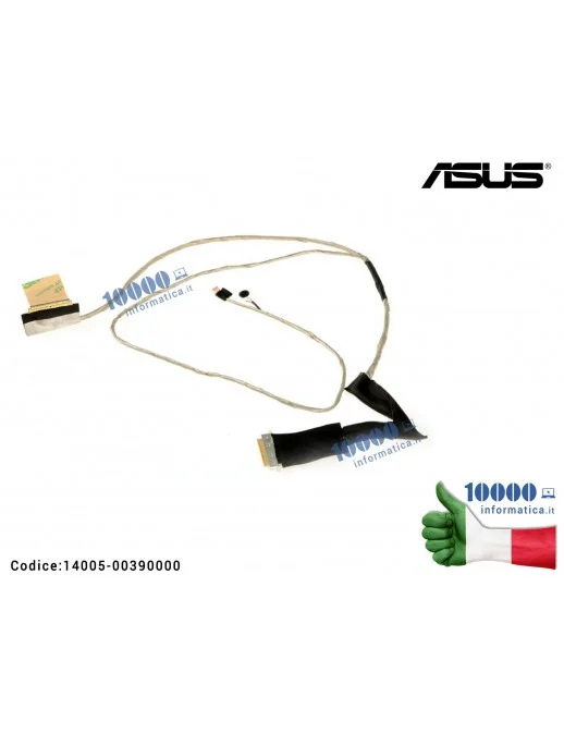 14005-00390000 Cavo Flat LCD ASUS X301A X301 XJ6 DD0XJ6LC010 DD0XJ6LC000