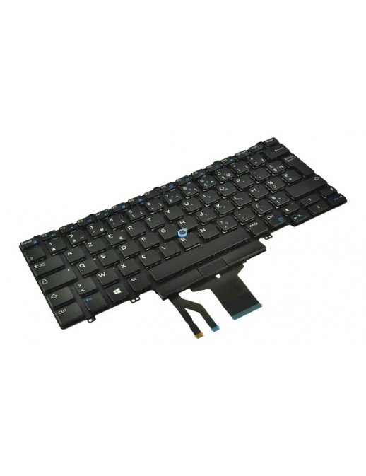 KB-W93F7 Tastiera Retroilluminata Backlit Keyboard w/Dualpoint (French) Dell Latitude E7450