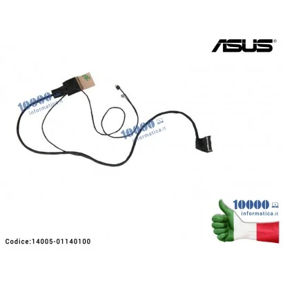 Cavo Flat LCD ASUS [Full-HD] N56 N56V N56VM N56SL N56VZ N56D N56JR [40 PIN] (FHD) DDNJ8GLC100 DDNJ8BLC110 14005-01140000
