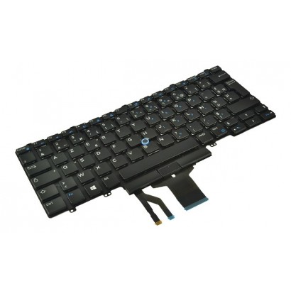W93F7 W93F7 Tastiera Retroilluminata Backlit Keyboard w/Dualpoint (French) Dell Latitude E7450