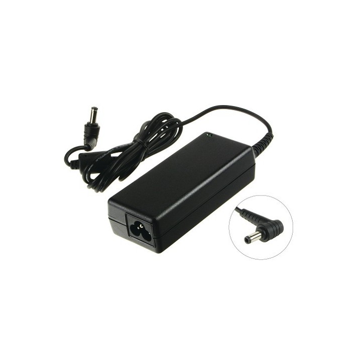 RA0631A Alimentatore AC 3.42A, 65W 19V 3 Pin Socket Delta Brand with Right Angle Jack Plug