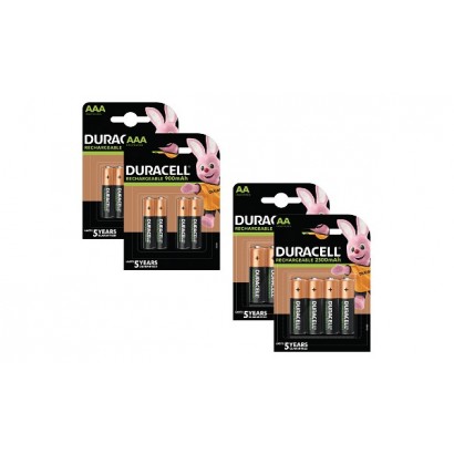 BUN0044B Duracell PreCharged AA / AAA 2 x 8 Packs Common Consumer Battery