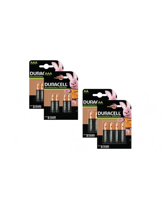 BUN0044B Duracell PreCharged AA / AAA 2 x 8 Packs Common Consumer Battery