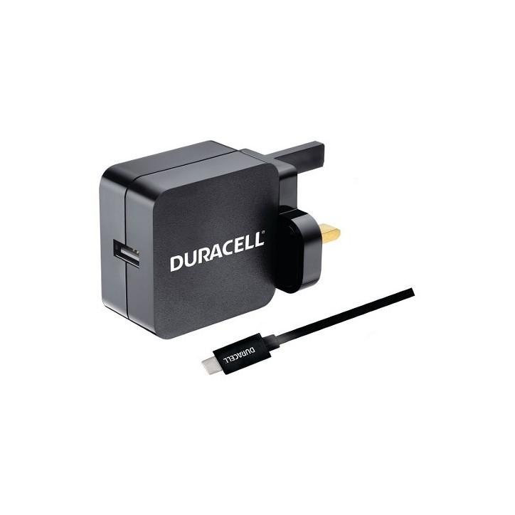 BUN0127A Duracell USB Type-C Cavo + USB Charger Various Apple & Android Phones/Tablets BUN0127A Duracell USB Type-C Cavo + USB Charger Various Apple & Android Phones/Tablets