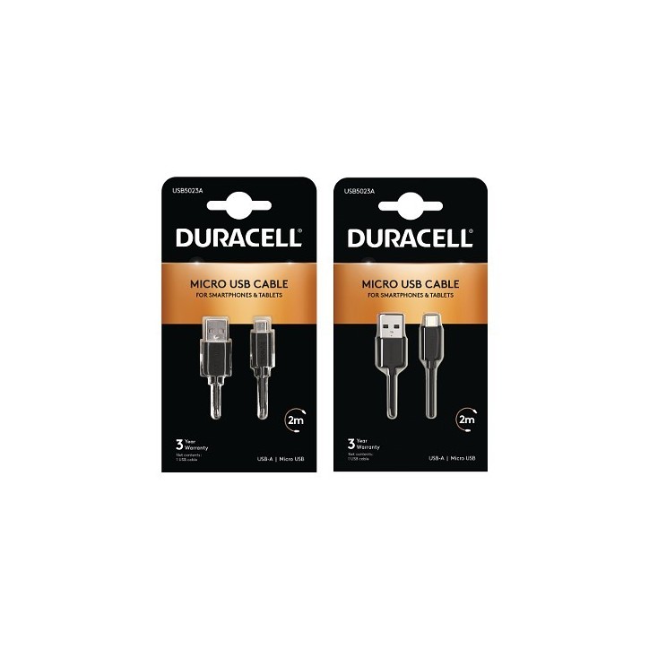 BUN0135A 2m + Free 1m Micro-USB Cavos - Nera