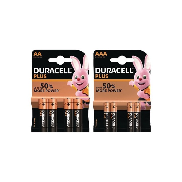 BUN0154A Duracell Duo 8 Pack AA + AAA BUN0154A Duracell Duo 8 Pack AA + AAA