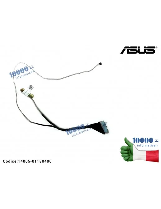 14005-01180400 Cavo Flat LCD ASUS VivoBook X200CA K200MA X200MA F200MA DDEX8ELC010 14005-01180400