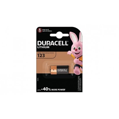 DL123 Duracell 3V Lithium (1 Pack) Common Photographic Battery