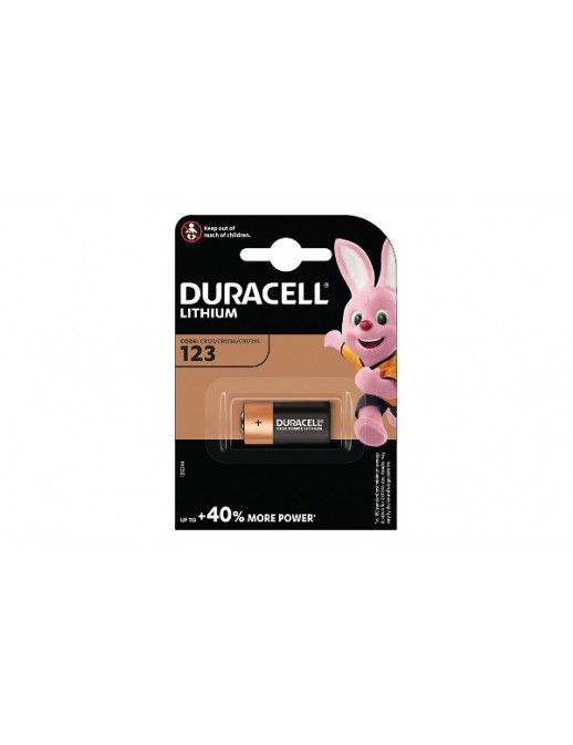 DL123 Duracell 3V Lithium (1 Pack) Common Photographic Battery