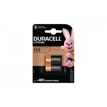 DL123-X2 Duracell Ultra Lithium Pack of 2 Common Photographic Battery