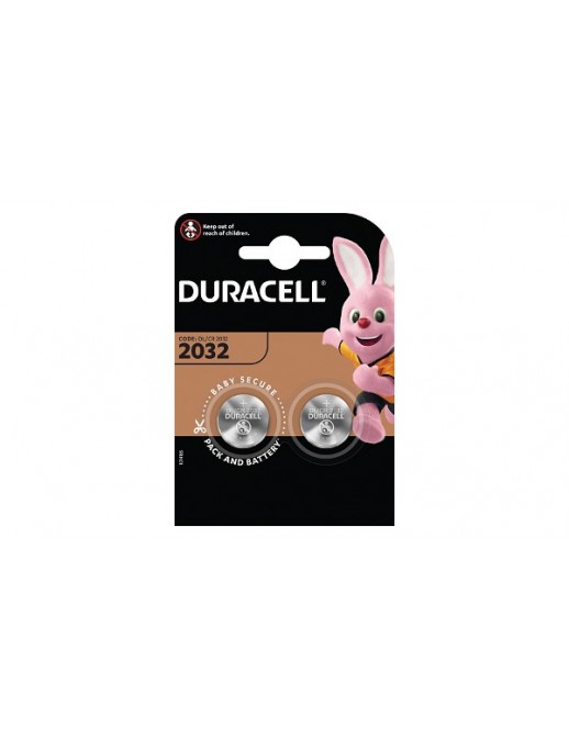 DL2032B2 Duracell 3V Coin Cell (2 Pack) Common Electronics Battery