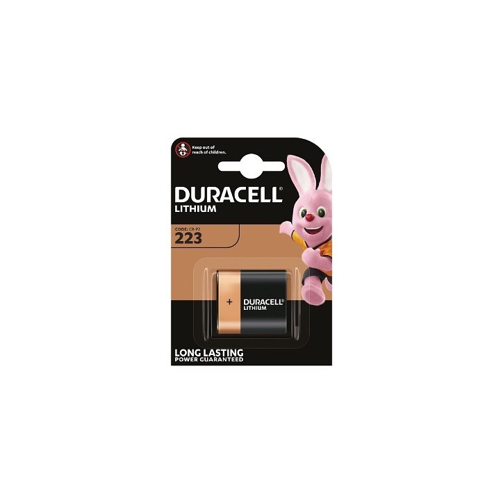 DL223A Duracell 6V Lithium Pack of 1 Common Photographic Battery DL223A Duracell 6V Lithium Pack of 1 Common Photographic Battery