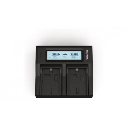 DRC6103 DRC6103 Duracell LED Dual DSLR Batteria Charger Adatto per Canon LP-E6, LP-E6N, LP-E6NH